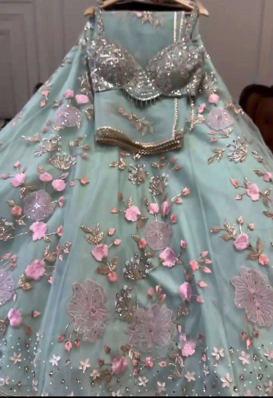 Vardan Ethnic Bd 1614 Tabby Silk Wholesale Lehenga Catalog — Wholesale Lehenga, MPA wholesale from Surat - Gallery Image 4
